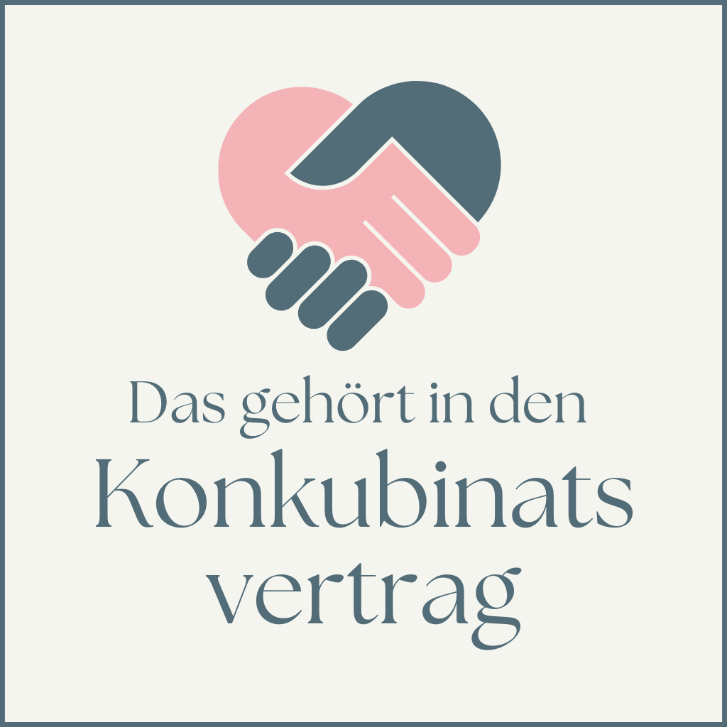 Das gehört in einen Konkubinatsvertrag Hände formen ein Herz