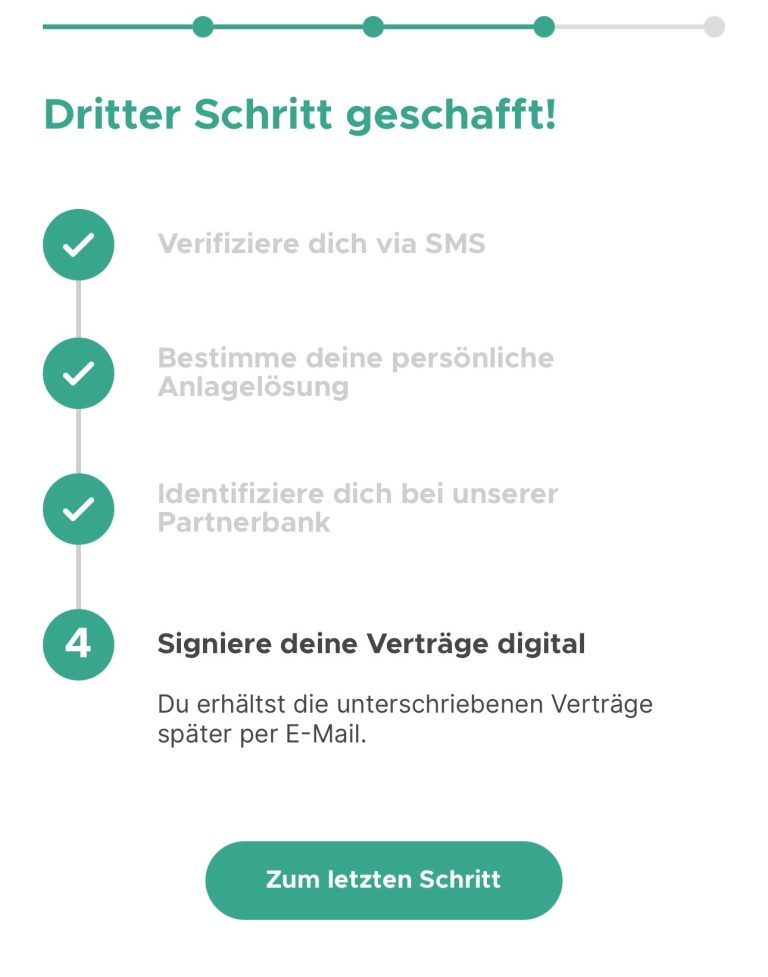 Miss Finance Wiki - Blogartikel - Meine Erfahrung mit Findependent - Screenshot aus der App, zu sehen ist eine Übersicht des Anmeldecodes