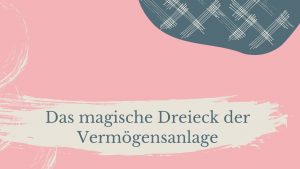 Mehr über den Artikel erfahren Das magische Dreieck der Vermögensanlage