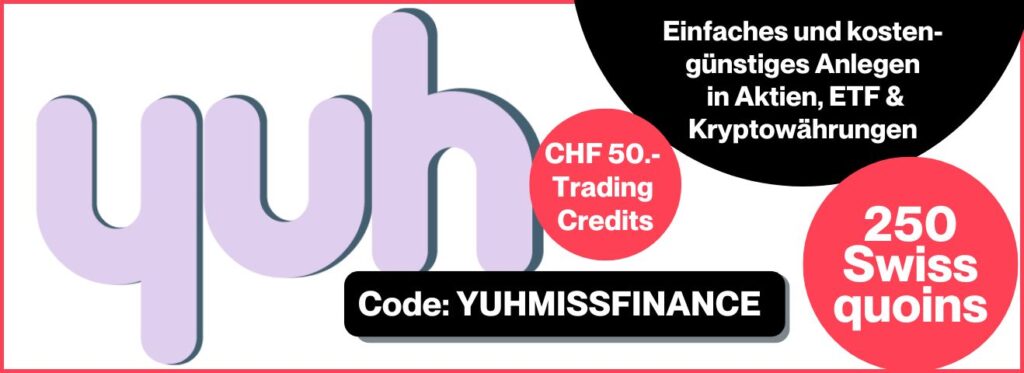 MIss Finance - Werbebanner - YUH (CHF 50)